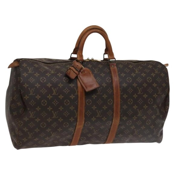 LOUIS VUITTON Monogram Keepall 55 Boston Bag M41424 LV Auth 114444 - Picture 1 of 16
